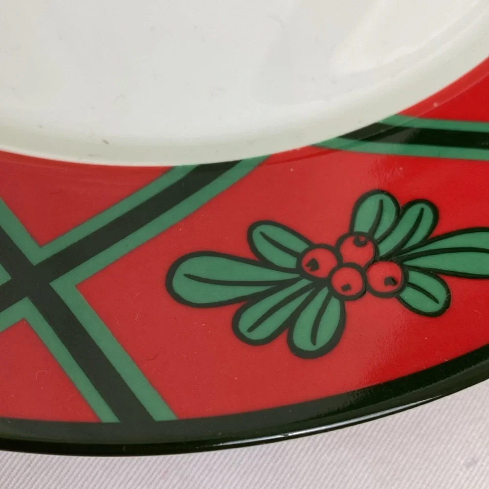 Set of two Vintage Christmas IKEA dinner plates made in Portugal